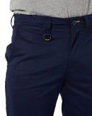 Stretch Cotton Drill Work Pants - Navy