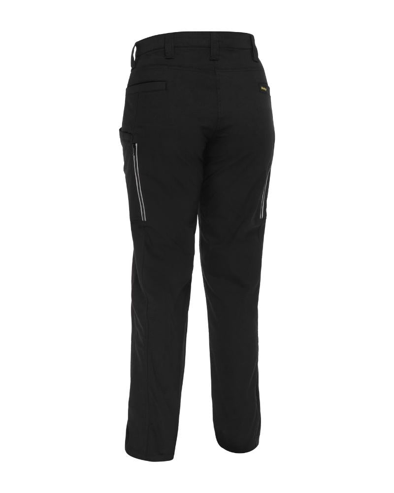 Women's Taped Mid Rise Stretch Cotton Pants