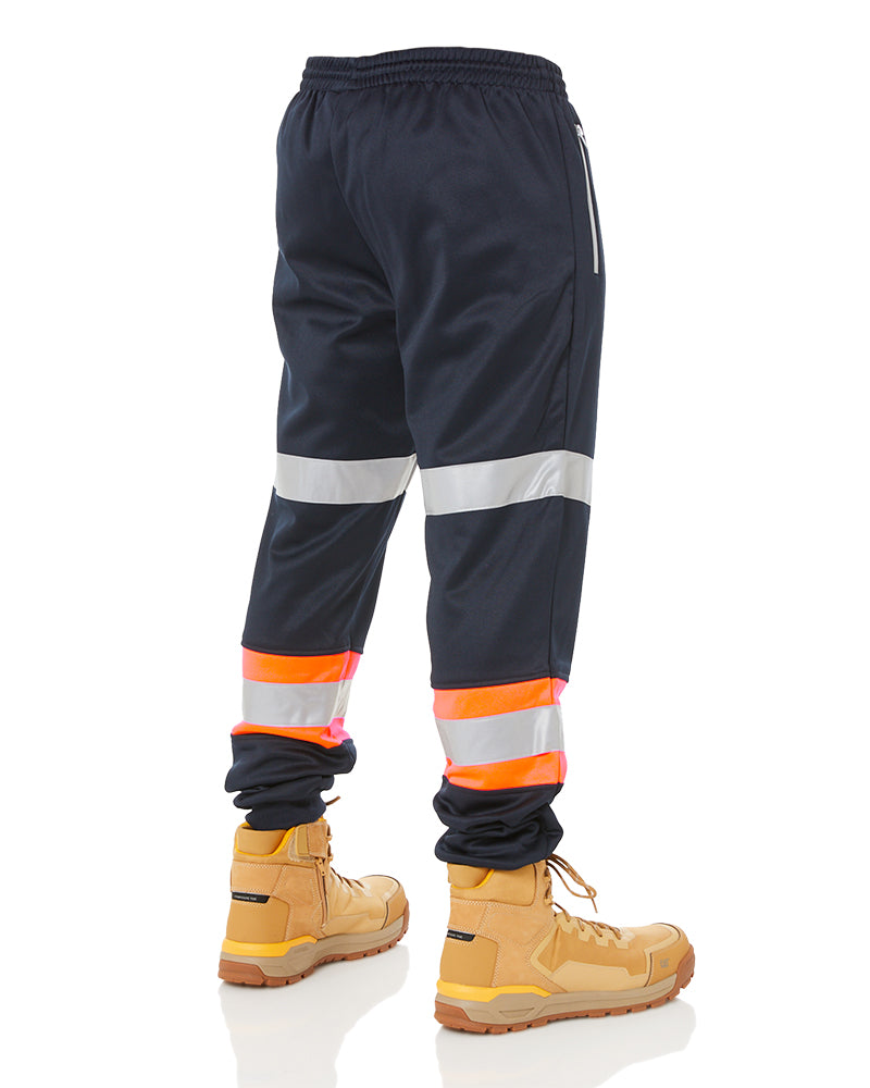Bisley Taped Biomotion Track Pants - Orange/Navy | Buy Online