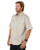 Cool Lightweight Drill Shirt SS - Sand