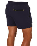 Flex and Move 4-Way Stretch Elastic Waist Short - Navy