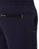 Flex and Move 4-Way Stretch Elastic Waist Short - Navy