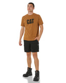 Flex and Move Tradie 4 Way Stretch Elastic Waist Cargo Short - Black