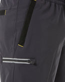 Flex and Move Tradie 4 Way Stretch Elastic Waist Cargo Short - Charcoal