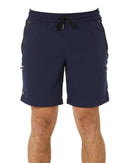 Flex and Move Tradie 4 Way Stretch Elastic Waist Cargo Short - Navy