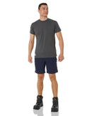 Flex and Move Tradie 4 Way Stretch Elastic Waist Cargo Short - Navy