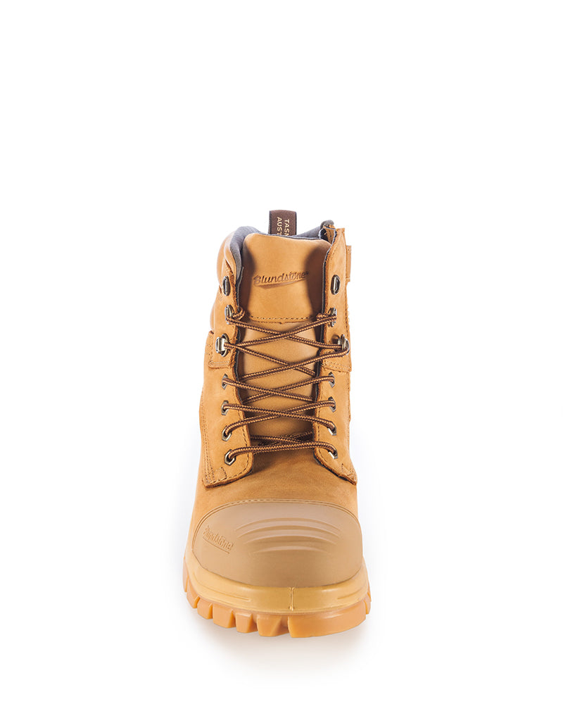 Style 992 Lace Up Zip Side Boot - Wheat