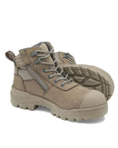 RotoFlex 8553 Mid Zip Side Safety Boot - Stone