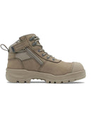 RotoFlex 8553 Mid Zip Side Safety Boot - Stone