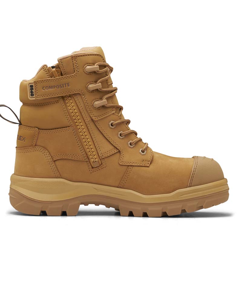 RotoFlex 8560 High Zip Side Safety Boot - Wheat