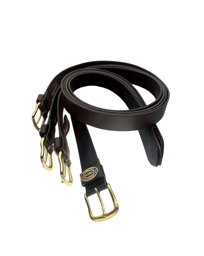 Black Leather Belt - Black
