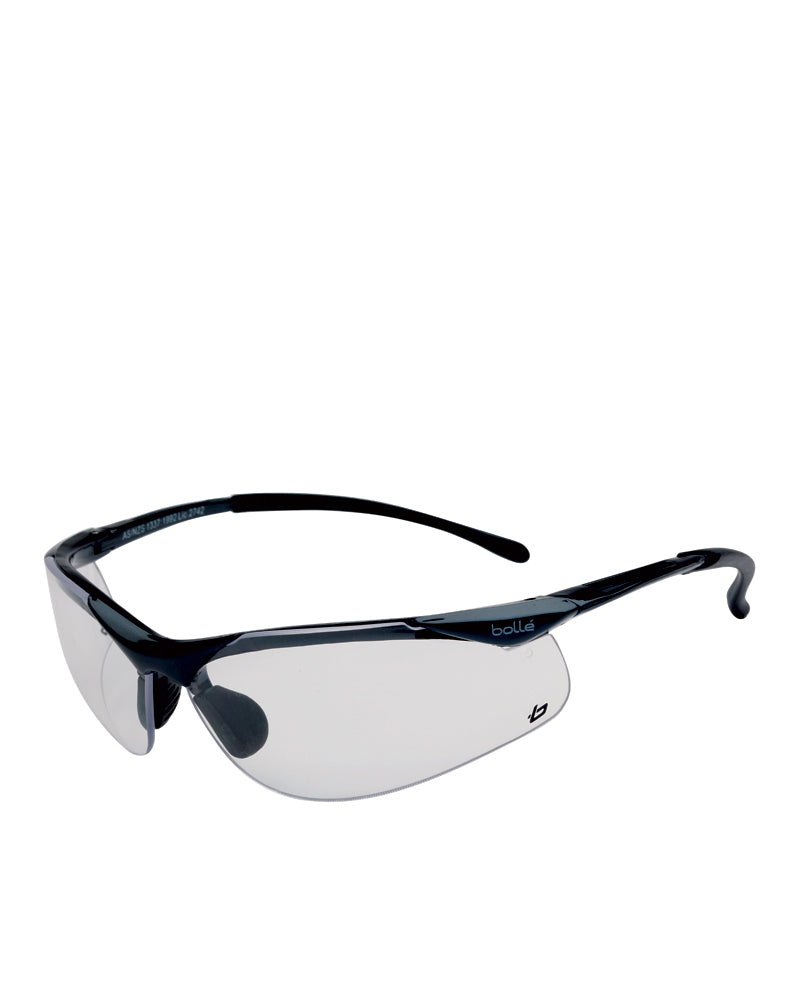 Contour (Sidewinder) Safety Glasses Clear Lens - Clear