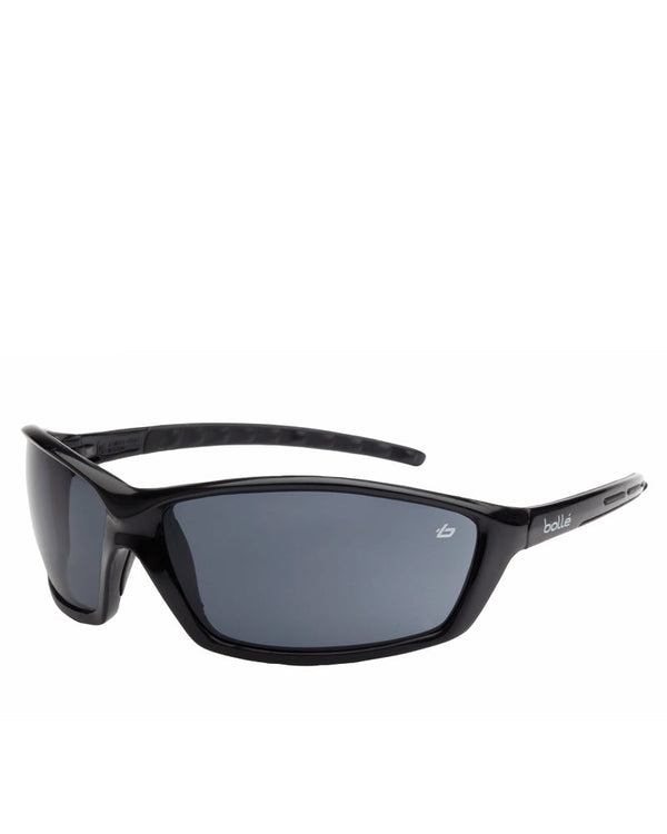 Prowler Safety Glasses Black Smoke Lens - Smoke