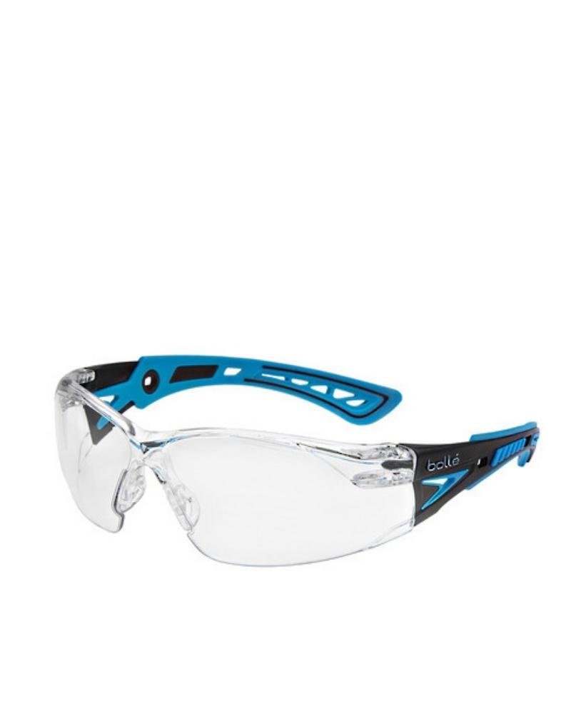 Rush Plus Small Safety Glasses Clear Lens - Clear