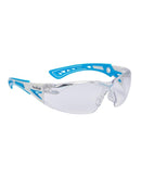 Rush Plus Small Healthcare Safety Glasses - Blue/White