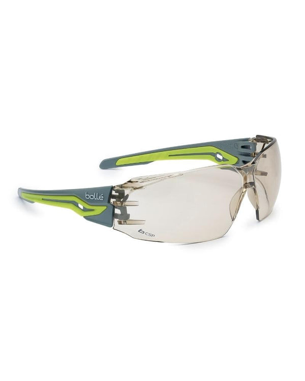 Silex Plus Small Safety Glasses - Grey/Lime