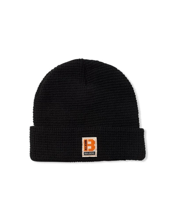 Builders Waffle Knit Beanie - Black