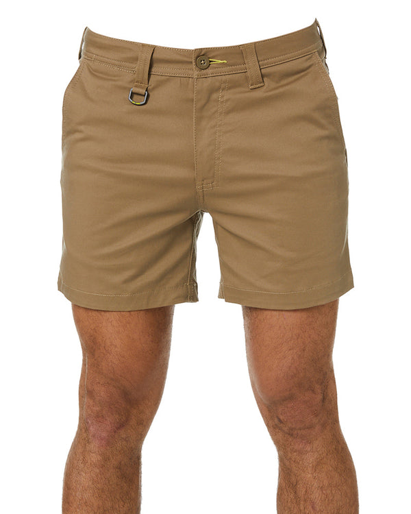 Stretch Cotton Short Short - Khaki