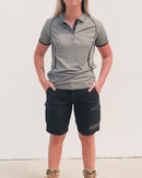 WS-3W Ladies Stretch Work Shorts - Black