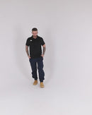 Cuffed Stadium Pant - Navy