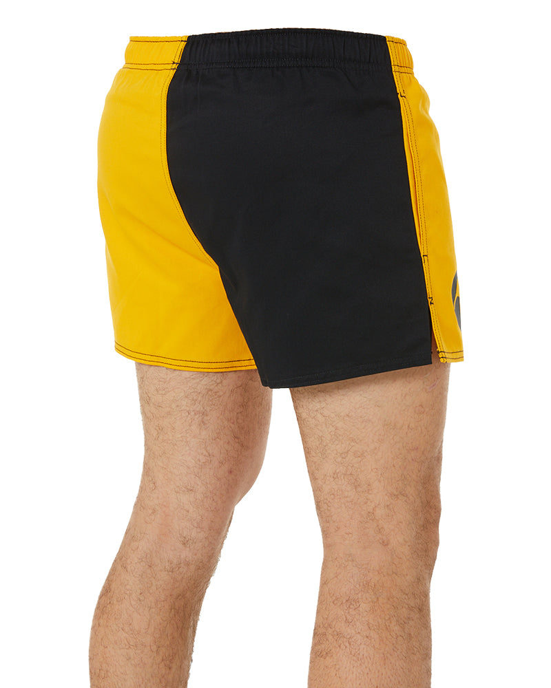 Cotton Harlequin Short - Black/Gold