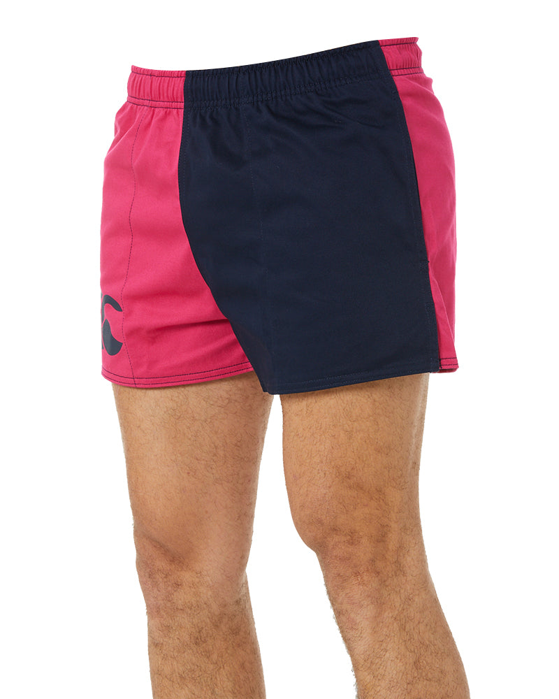 Cotton Harlequin Short - Fuschia/Navy