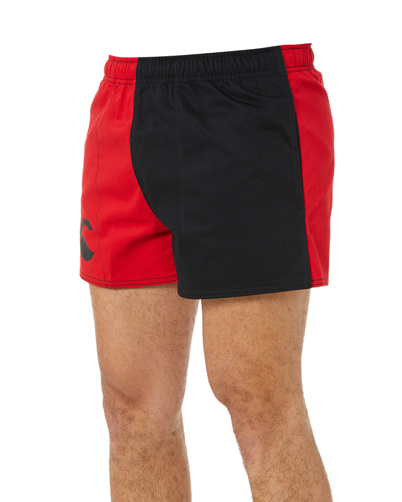 Cotton Harlequin Short - Black/Red