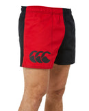 Cotton Harlequin Short - Black/Red