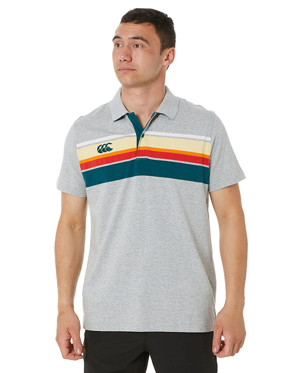 Chest Band Stripe Polo - Classic Marle
