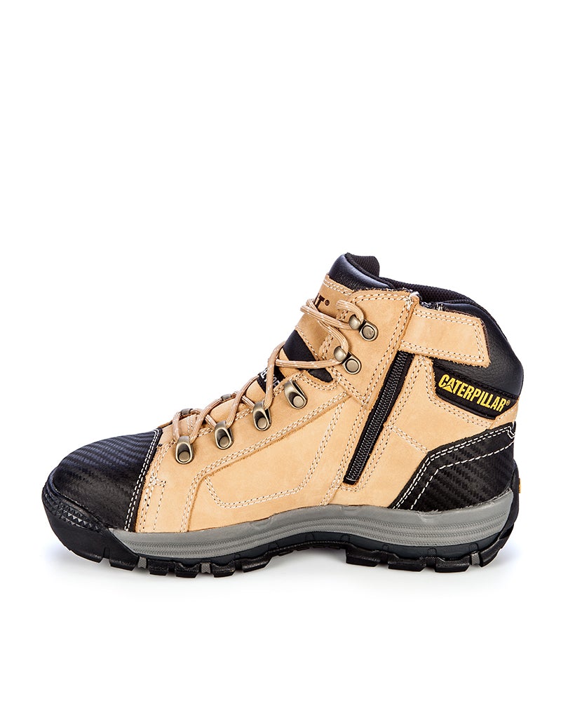 Convex Mid Zip Side Safety Boot - Honey