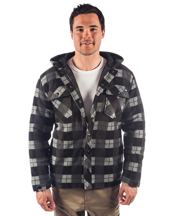 Active Work Jacket - Grey Black Plaid