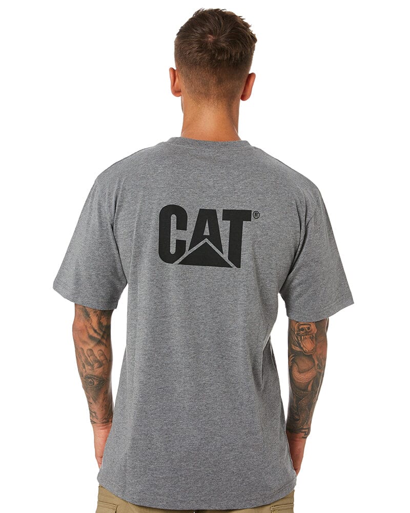 Caterpillar Trademark Tee - Dark Heather Grey | Buy Online