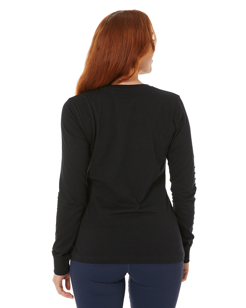 Womens Trademark Banner LS Tee - Black