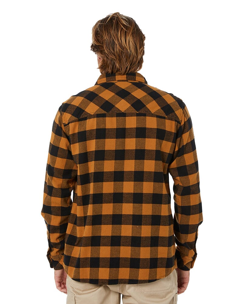 Plaid Shirt - Golden Brown/Black