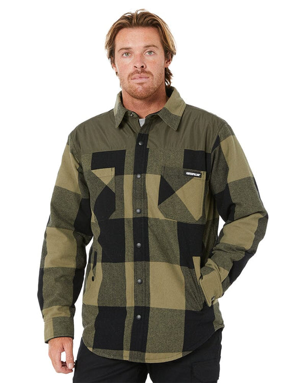Buffalo Check Insulated Shirt Jacket - Black/Marshland Plaid