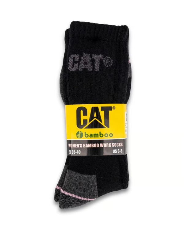 Womens Bamboo Work Socks 3pk - Black