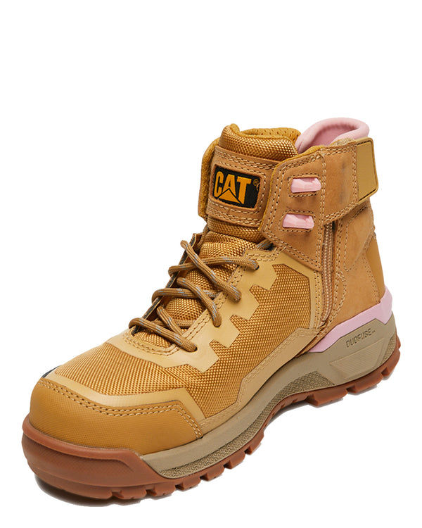Womens Propulsion Zip Side Safety Boot - Honey