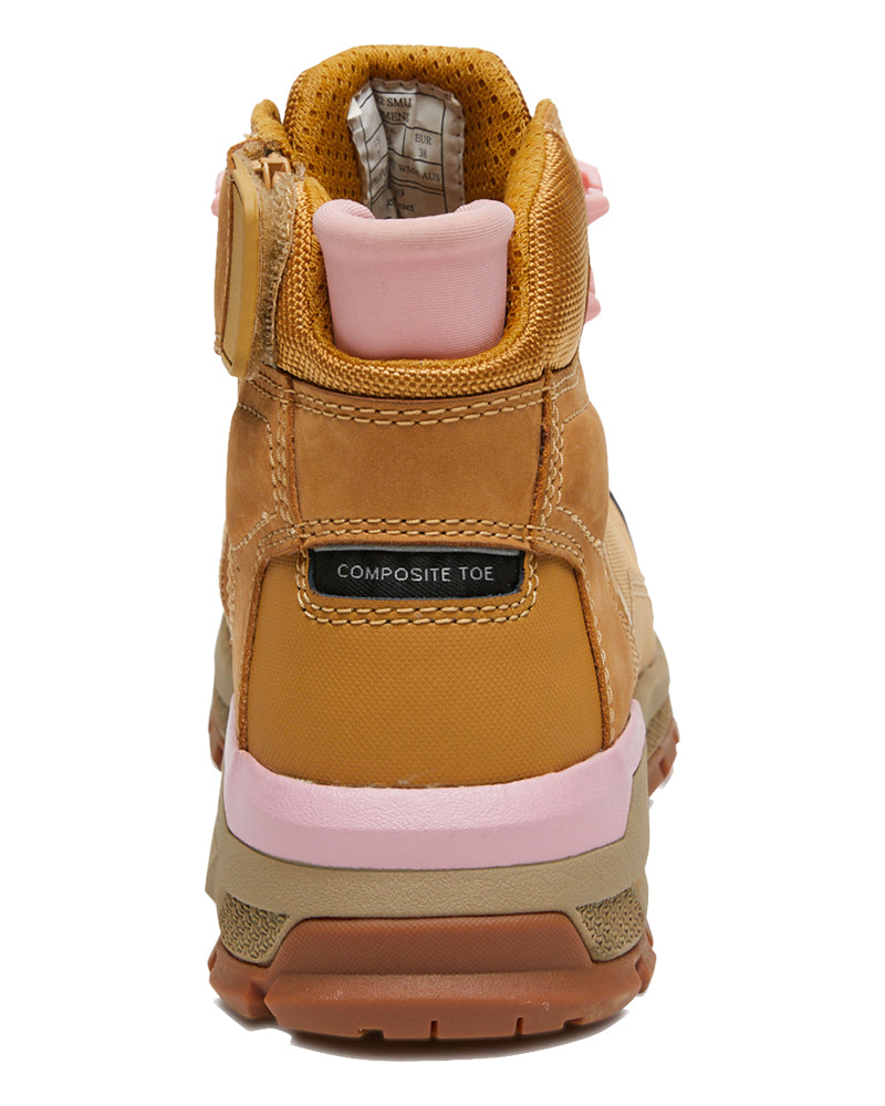 Womens Propulsion Zip Side Safety Boot - Honey