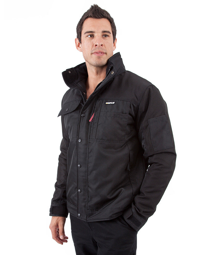 Insulated Twill Jacket - Black