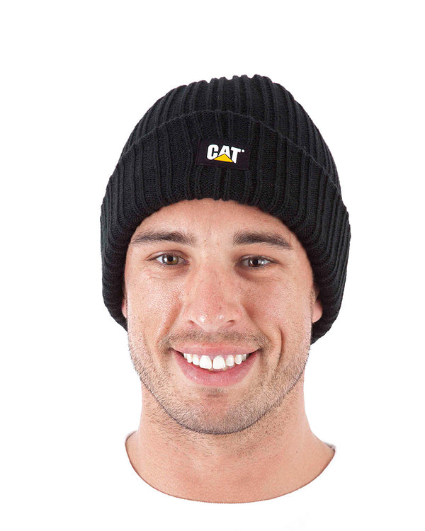 Rib Watch Beanie - Black