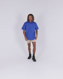 Stretch Cotton Short Short - Stone