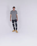 Cuffed Taped Pant - Navy