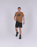 Flex and Move Tradie 4 Way Stretch Elastic Waist Cargo Short - Black