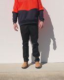 Stretch Cotton Drill Cargo Pants - Black