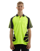 Hi Vis Spider Short Sleeve Shirt - Lime/Navy