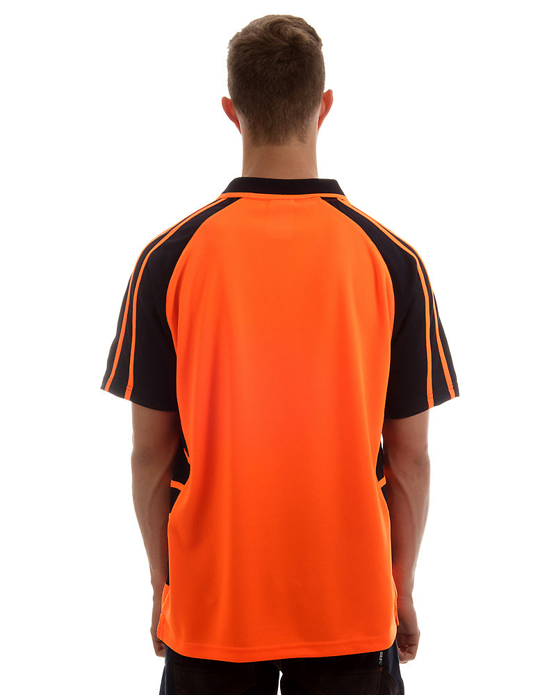 Hi Vis Spider Short Sleeve Shirt - Orange/Black