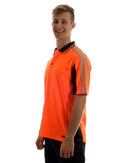 Hi Vis Short SleeveArm Tape Shirt - Orange/Navy