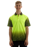 Hi Vis Spider Web Short Sleeve Shirt - Lime/Black