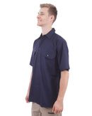 Cool Lightweight Drill Shirt SS - Navy