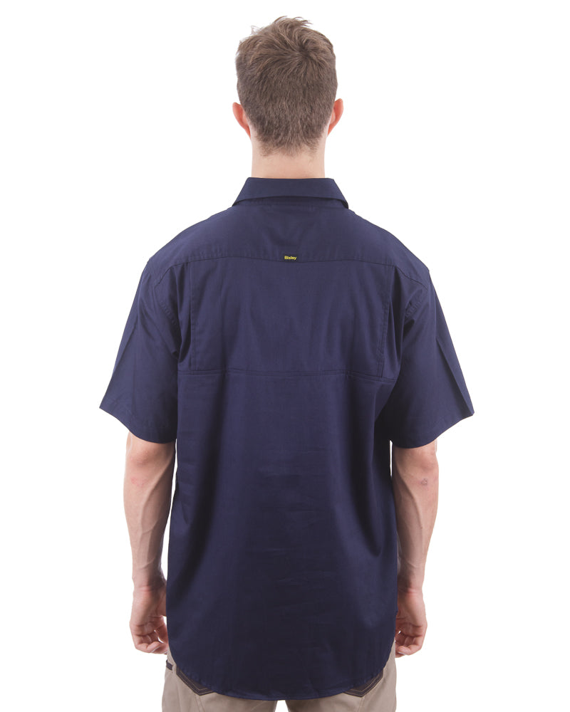 Cool Lightweight Drill Shirt SS - Navy